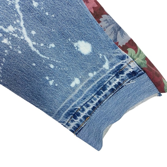 Levi’s 550 Custom Jeans Waist 28 Womens Size 6 Small Y2K Levis 2002 Upcycled - Picture 4 of 15